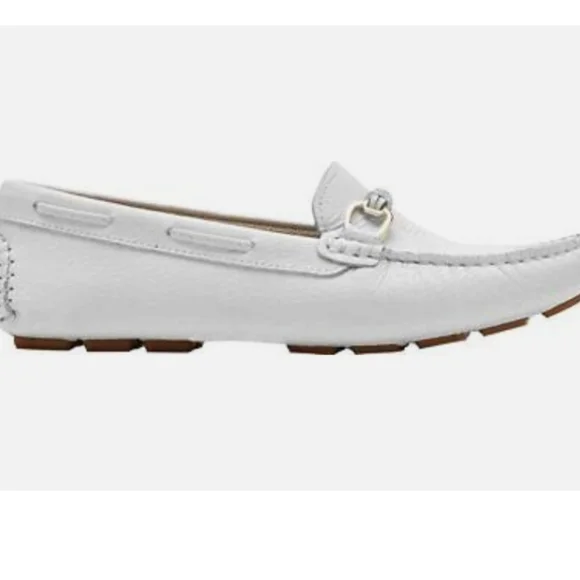 Rockport Bayview Loafer Leather Slip-on White 6.5 - Picture 2 of 5